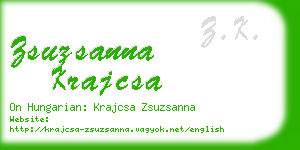 zsuzsanna krajcsa business card
